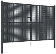 vidaXL Gartentor, Gartent&uuml;r Anthrazit 300x250 cm Stahl