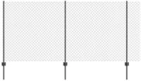 vidaXL Gartenzaun Kettenzaun mit Pfosten 10 x 1,2 m (B x H), (1-St)
