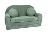 FORTISLINE Kindersofa Kindersofa Rosalia Ausklappbares Sofa aus Cord mit