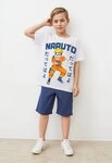 Name It Print-Shirt NKMMACAR NARUTO SS TOP NOOS SKY mit gro&szlig;em Comic-Frontmotiv