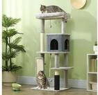 PawHut Kratzbaum 132 cm, mit Katzenh&ouml;hle, Spielball, f&uuml;r Katzen bis 6 kg,...