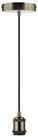 LUXULA Lampenfassung LUXULA Lampenfassung, E27, Metall, 1,5 m Textilkabel, messing