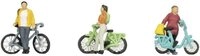 NOCH Modelleisenbahn-Figur H0 Fahrradfahrer Fertigmodell, Kunststoffmodell,