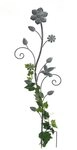 DanDiBo Rankhilfe mit Blumen Rankgitter aus Metall H-110 cm Kletterhilfe 96014,...