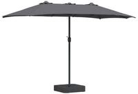 vidaXL Sonnenschirm Garten-Sonnenschirm Anthrazit 385 x 209 x 244 cm Polyester