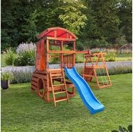 HOME DELUXE Spielturm mit Doppelschaukel NIA - 448,4&nbsp;x 420&nbsp;x 278,4&nbsp;cm, inkl.