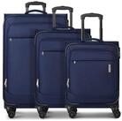 travelite Trolleyset Priego, 4 Rollen, (3-teilig, 3 tlg), Polyester