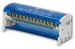 Orno Schienensystem Strom-Verteilerblock f&uuml;r 2x 15 Kabel, DIN-Schiene,...