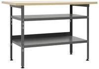 vidaXL Werkbank Werkbank Grau 120&times;60&times;85 cm Stahl