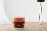 Kayoom Sitzhocker Hocker Matilda 225, Komfortable runde Form, Gem&uuml;tlicher