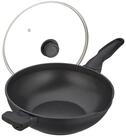 relaxdays Wok Wokpfanne mit Deckel