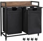 Mondeer W&auml;schekorb Metallgestell W&auml;schesammler (2 St., 2x50L), mit 2...