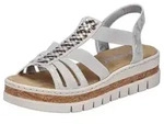 Rieker Keilsandalette Keilsandalette, Plateausandale, Sommerschuh in Metallic-Optik