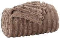 vidaXL Bett&uuml;berwurf &Uuml;berwurfdecke Kamel 150 x 130 cm Fleece