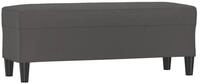 vidaXL Sitzbank Sitzbank Grau 100x35x41 cm Kunstleder