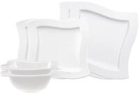 Villeroy & Boch Kombiservice NewWave Basic-Set 6er Set (6-tlg), 2 Personen, Porzellan