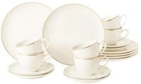Seltmann Weiden Kaffeeservice Savona Goldlinie Kaffeeservice 18er Set (18-tlg),...
