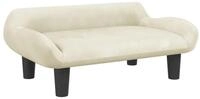 vidaXL Kindersofa, Kinder Schlafsofa Creme 70x40x24 cm Samt