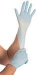 HYGOSTAR Baumwollhandschuhe 261581 Nitrilhandschuhe Safe Super Stretch blau Gr....