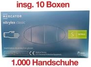 MERCATOR MEDICAL Nitril-Handschuhe Nitril Handschuhe nitrylex classic blau S...