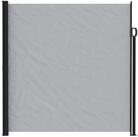 vidaXL Seitenmarkise Ausziehbares Seitenmarkise Grau 600 x 180 cm Polyester (1-St)