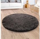Paco Home Hochflor-Teppich Silky 591, rund, H&ouml;he: 37 mm, Uni Farben, besonders weich