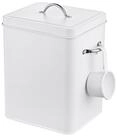 relaxdays Aufbewahrungsbox Waschmittelbox Metall 6 Liter, wei&szlig;