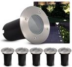 SSC-LUXon LED Gartenstrahler Bodeneinbauleuchte KALPA rund silber IP67 ohne