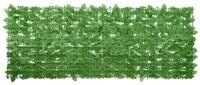 vidaXL Balkonsichtschutz Balkon-Sichtschutz mit Gr&uuml;nen Bl&auml;ttern 200x75 cm (1-St)