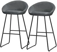ML-DESIGN Barhocker Gepolsterter Barstuhl mit Metallgestell R&uuml;ckenlehne und