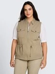 TOM TAILOR PLUS Kurzblazer Blazer Plus Size - Regular Fit Weste mit Brusttaschen