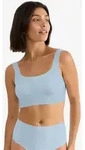sloggi Bustier Blue ZERO Feel 20 BH, Bustier Top, Bustier‐BH blau XS