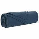 vidaXL Bett&uuml;berwurf &Uuml;berwurfdecke Marineblau 280 x 210 cm Fleece
