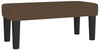 vidaXL Sitzbank, Bank Dunkelbraun 70x30x30 cm Stoff