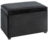 HAKU Sitztruhe CONNY Sitztruhe Schwarz - MDF, Textilgewebe Cord - H. 42cm x B. 58cm