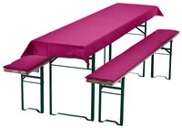 NYVI Hussen-Set Bierbankauflagen Set NYVIGala 3tlg Auflagenset, Tischdecke &