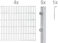 Alberts Einstabmattenzaun Alberts 654290 Doppelstabmattenzaun als 8 tlg.