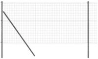 vidaXL Gartenzaun Ground Fix Geschwei&szlig;ter Drahtzaun 25 x 1,2 m (B x H), (1-St)