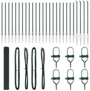 vidaXL Gartenzaun Schwei&szlig;drahtzaun mit Spikes 50 x 1,4 m (B x H), (1-St)