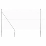 vidaXL Gartenzaun Schwei&szlig;drahtzaun mit Spikes 25 x 1,5 m (B x H), (1-St)