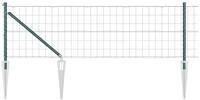 vidaXL Gartenzaun Schwei&szlig;drahtzaun mit Spikes 50 x 0,4 m (B x H), (1-St)