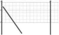 vidaXL Gartenzaun Ground Fix Geschwei&szlig;ter Drahtzaun 10 x 0,8 m (B x H), (1-St)