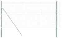 vidaXL Zaunpfosten Zaunpfosten 12 pcs Gr&uuml;n Pulverbeschichteter Stahl, (12-St)