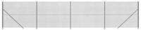 vidaXL Gartenzaun Maschendrahtzaun mit Bodenflansch Anthrazit 1,4x10 m, (1-St)