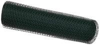 vidaXL Gartenzaun Hexagonzaun Gr&uuml;n 0,8 x 100 m PVC, (1-St)
