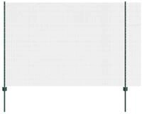 vidaXL Gartenzaun Schwei&szlig;drahtzaun mit Pfosten 10 x 1,5 m (B x H), (1-St)