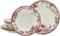 CreaTable Tafelservice Adelaide, Service 8-tlg. (8-tlg), 4 Personen, Porzellan,