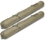 Beautissu Zugluftstopper 2er Set Zugluftstopper 120cm Viento, 120x10cm, Taupe,