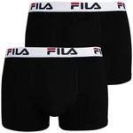 Fila Boxer Man Boxer (2-St., 2 x schwarze Boxer) mit Markenschriftz&uuml;gen auf dem