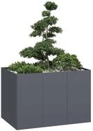 vidaXL Hochbeet 120 x 80 x 80 cm Pflanzgef&auml;&szlig; Anthrazit 120x80x80 cm Stahl